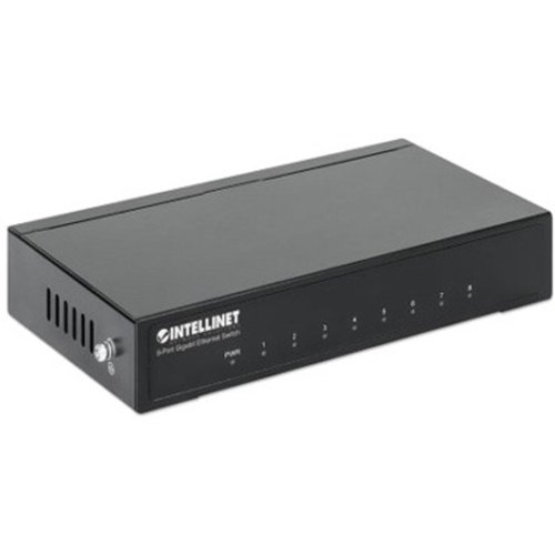 Intellinet Network Solutions 8-Port Gigabit Office Switch, Desktop, Metal Housing