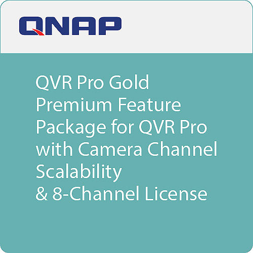 QNAP QVR Pro Gold - License - 8 Additional Channel