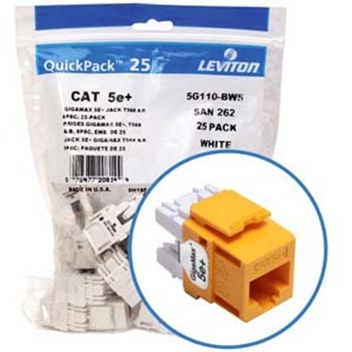 Leviton GigaMax 5e Channel-Rated Keystone Jack