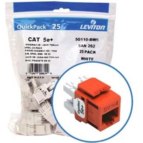 Leviton GigaMax 5e+ Component-Rated Keystone Jack