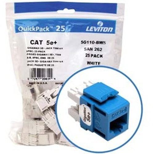 Leviton GigaMax 5e+ Component-Rated Keystone Jack