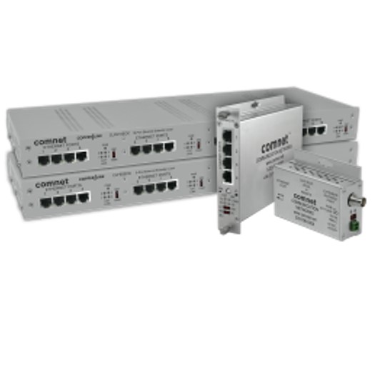 ComNet Ethernet-over-Copper Extender With Pass-Through PoE