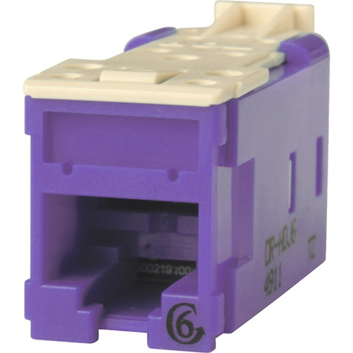 Ortronics Clarity Cat6 High Density Jack,T568A/B, Purple