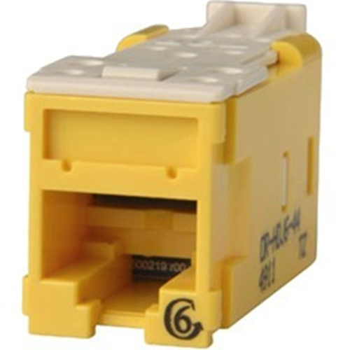 Ortronics Clarity Cat6 High Density Jack,T568A/B, Yellow