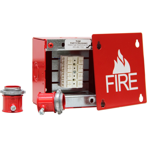 Fire Box 4 Point Terminal 1white Letter Fire Logo