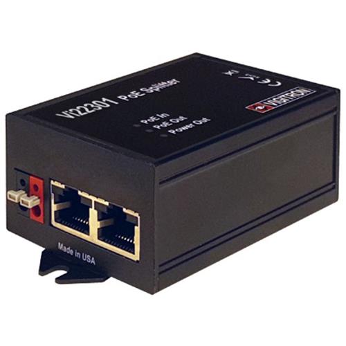 Vigitron Vi22301 MaxiiPowerTM IEEE 802.3af/at 60W PoE Splitter w/ a 30W PoE Port & 12/2