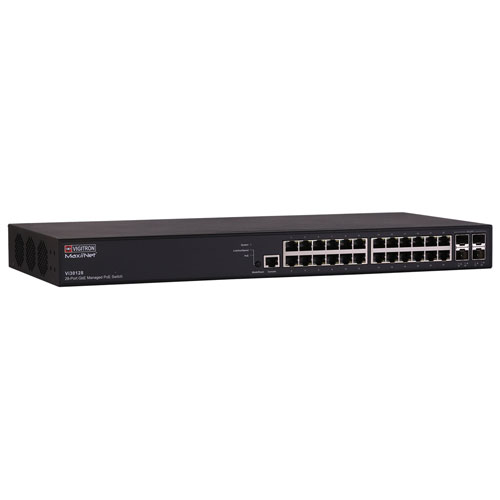 Vigitron MaxiiNet 28-Port GbE/10GbE L2+/L3 Managed PoE Switch