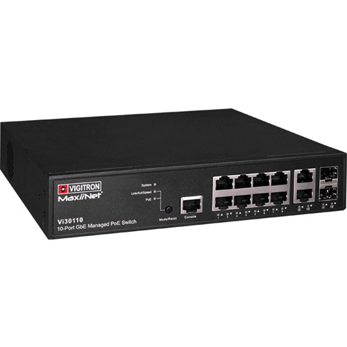 Vigitron MaxiiNet Gigabit Ethernet L2+ Lite Managed PoE Switch