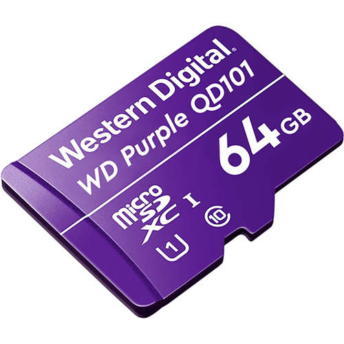 WD Purple WDD064G1P0C 64 GB Class 10/UHS-I (U1) microSDXC