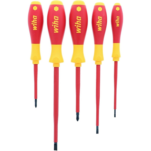 Wiha Insulated Slotted Phillips Screwdrivers 5 Piece Set