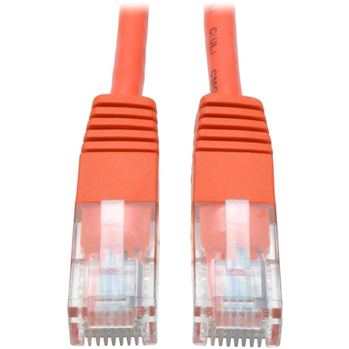 Tripp Lite 14ft Cat5e / Cat5 350MHz Molded Patch Cable RJ45 M/M Orange 14'