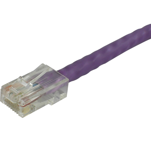 Lynn Electronics 3FT Purple CAT6 Non-Booted Patch Cord