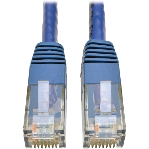 Tripp Lite Cat6 Gigabit Molded Patch Cable (RJ45 M/M), Blue, 5 ft