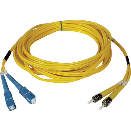 Tripp Lite 15M Duplex Singlemode 8.3/125 Fiber Optic Patch Cable SC/ST 50' 50ft 15 Meter