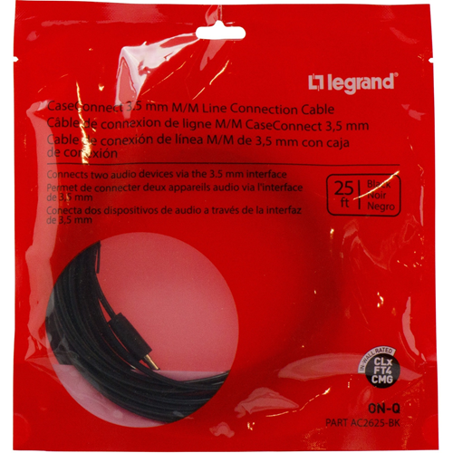 Legrand-On-Q Stereo 3.5mm M/M Audio Cable (25 ft)