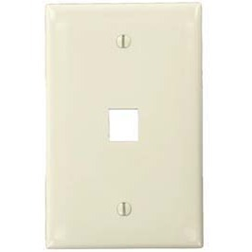 Leviton QuickPort 41091-1TN Single Gang Faceplate