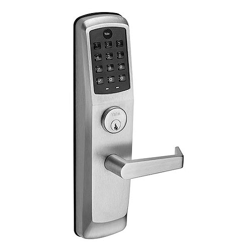 Yale NEXTOUCH™ AU-NTT610-ZW2 Grade 1 Pushbutton Keypad Exit Trim with Z-Wave, August, Satin Chrome