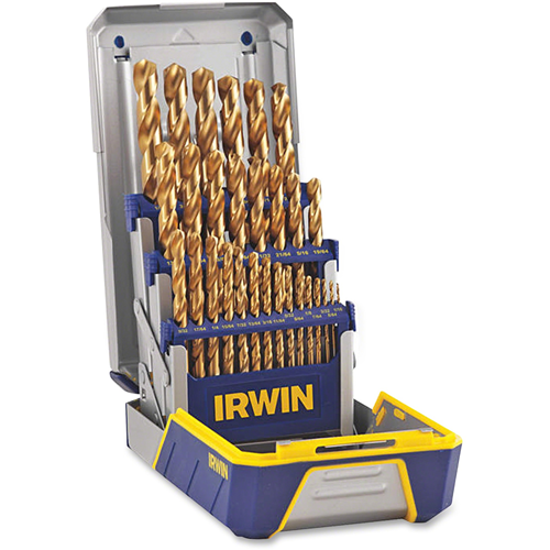 IRWIN 29 Piece Titanium Metal Index Drill Bit Set