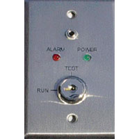 SAE SSU-MS-KA/RMs Remote Alarm LED, Stainless Steel, Key Operated, Single Gang