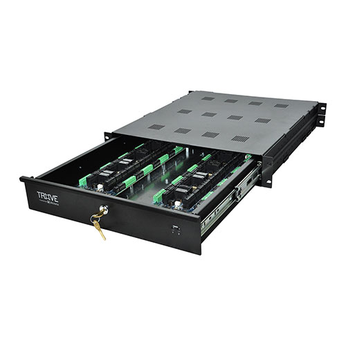 Altronix TROVE1SH1R Software House Access & Power Integration Rack Mount Enclosure with Backplane, Trove1 Rack Series