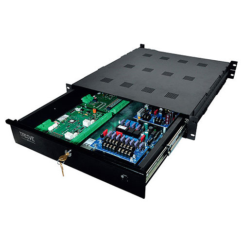 Altronix TROVE1HW1R Honeywell Access & Power Integration Rack Mount Enclosure with Backplane, Trove1 Rack Series