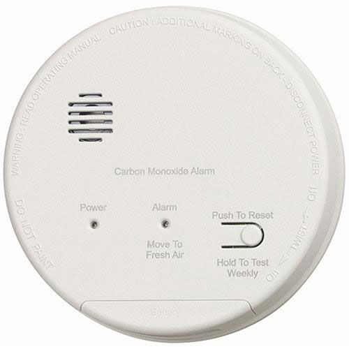 Gentex CO1209F Carbon Monoxide Alarm, 120V Hardwired Interconnectable w/9V Battery Backup, T4 Horn, & A/C Contacts