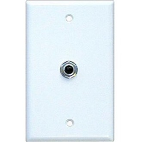 Alpha 1 Gang Wall Plate + Phono Jack