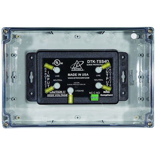 DITEK 54kA Series Connected Surge Protector with Dry Contacts