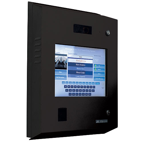 Mircom TX3-TOUCH-S15B-WR 15 in. Touch Screen Voice Entry Panel, Surface Mount, Weather & Vandal Resistant, Black