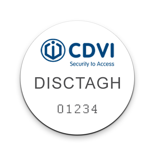 CDVI DISCTAGH25 HID Mini PVC Adhesive Tag