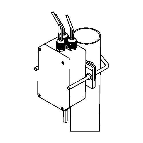 CAST Lighting CPLKJB One Circuit Junction Box Wire Splice Kit, Fence Post Mounted