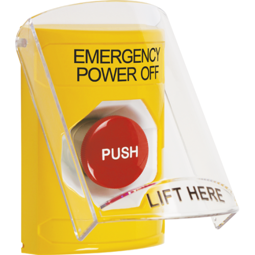 Safety Technology Yllw Stppr Sta, Sti-6517 Shld, Mmntry, Emergency Powr