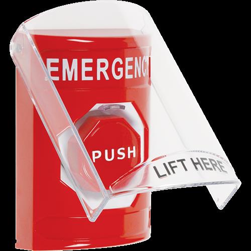 Safety Technology Red Push Button, 6517 Cover, Key To Reset, 