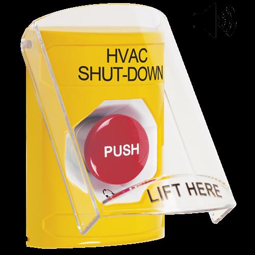 Safety Technology Yellow Turn To Reset Stopper Station With Shield/S