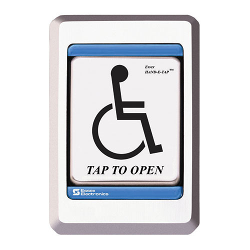 Essex Electronics PHSS1US Hand-E-Tap Access Switch with 8A Relay, ADA Wheelchair Icon, Stainless Steel Bezel