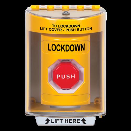 Safety Technology Yellow Illuminated Key To Reset Stopper Station