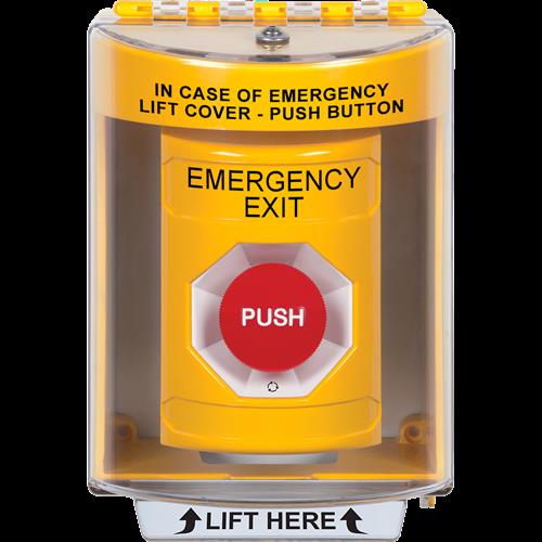 Safety Technology Yellow Turn To Reset Stopper St W/Surface Mnt