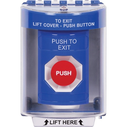 Safety Technology Blue Stopper Station, Universal Cover With Spacer, 