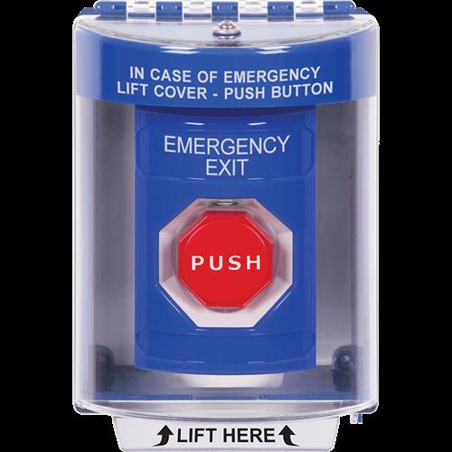 Safety Technology Blue Pneumatic Stopper Station With Surface Mount