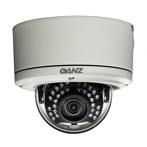 Ganz ZC-DNT8312NBA-IR 600TVL Outdoor IR Vandal Dome, 3.3-12mm Computar IR Coated Auto-Iris Varifocal lens