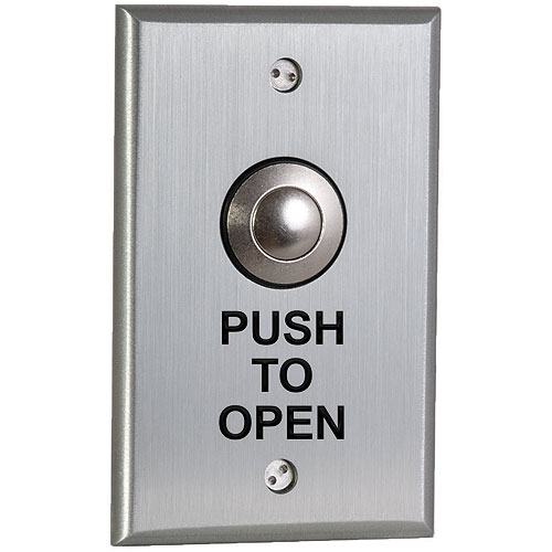 Dpdt Momentary 'push To Open', Black Graphics