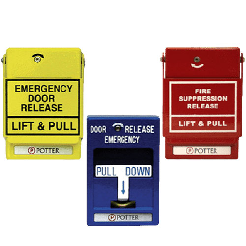 RSG RMS-1T-WP Manual Pull Stations SPST, Weather Proof, HAZ MAT Wording, Yellow