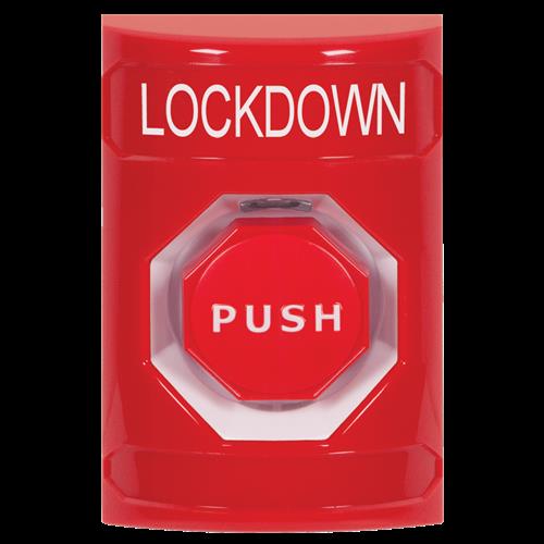 Safety Technology Red Shell, No Cvr, Momentary Swtch Lockdown Label