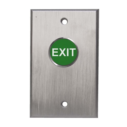 Green Recessed Exit Swtch, N/O