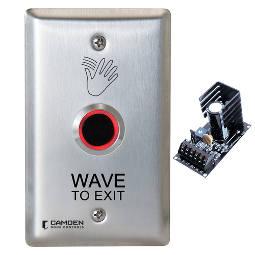 Value Wave Tchls Switch,Single Gang,'wave To Exit'