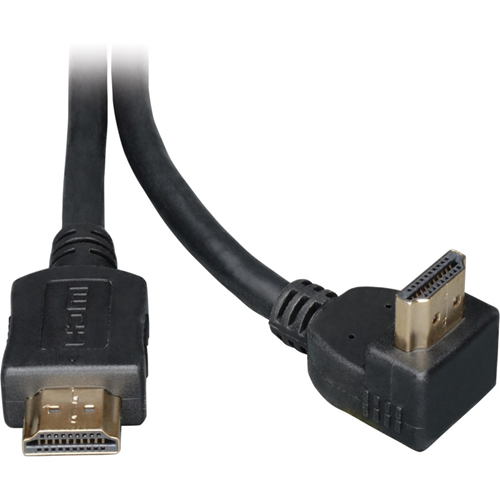 Tripp Lite 6ft High Speed HDMI Cable Digital Video with Audio Right Angle Connector 4K x 2K M/M 6'