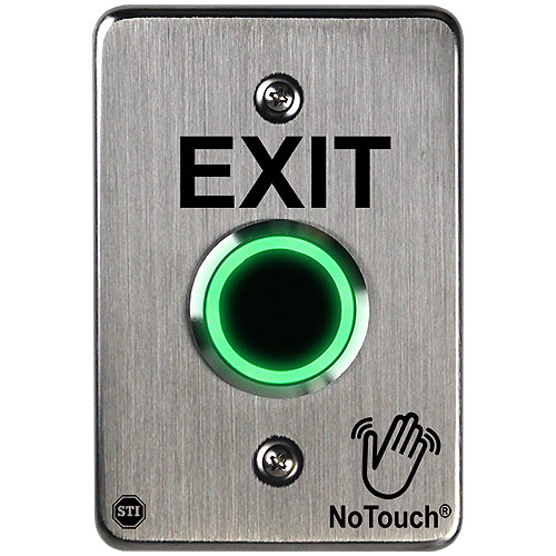 Safety Technology NT-SS101-EN NoTouch Stainless Steel IR Switch, US Single-Gang, Exit