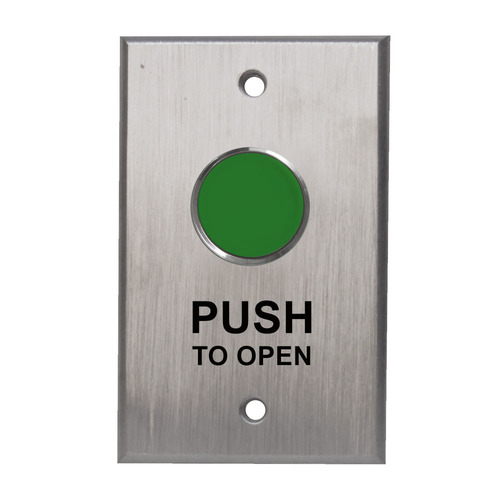 Spring Return, N/O, Mom, Green Button, 'push To Open'