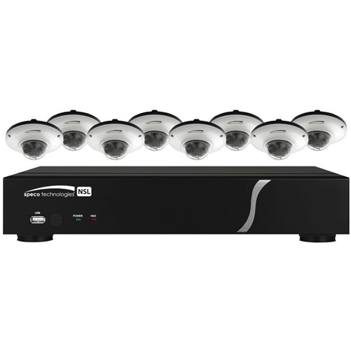 Speco 8 Ch. Plug & Play Network Video Recorder and IP Camera Kit