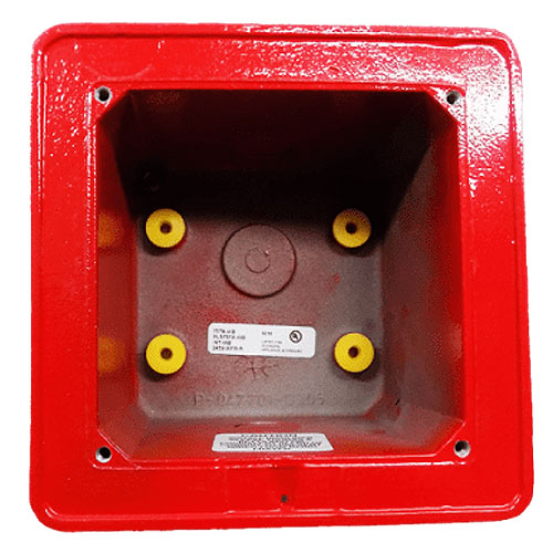 Edwards Signaling Weatherproof Box, Red, Outdoor